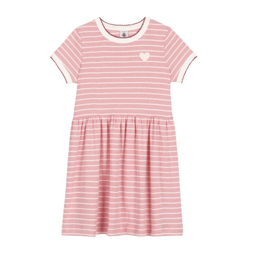ss stripe heart dress