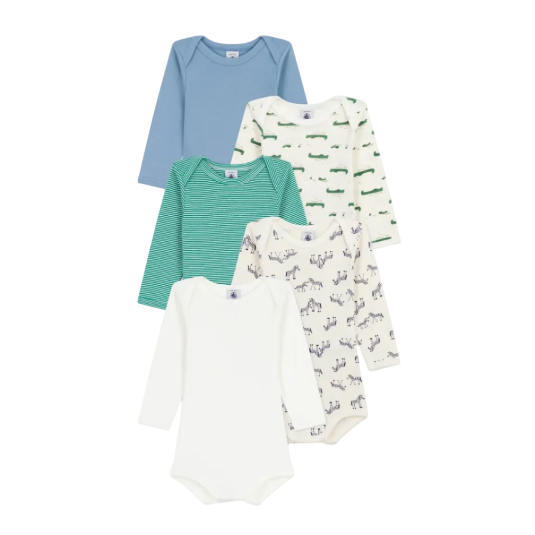 5 pk ls bodysuit