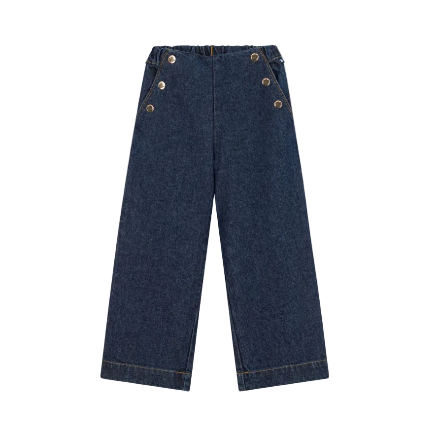 denim wide leg pant