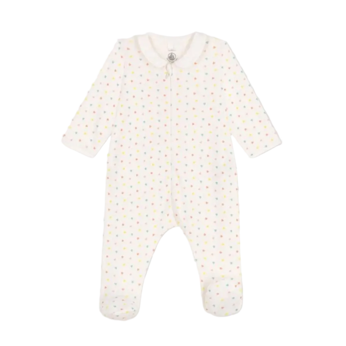 zip collar footie