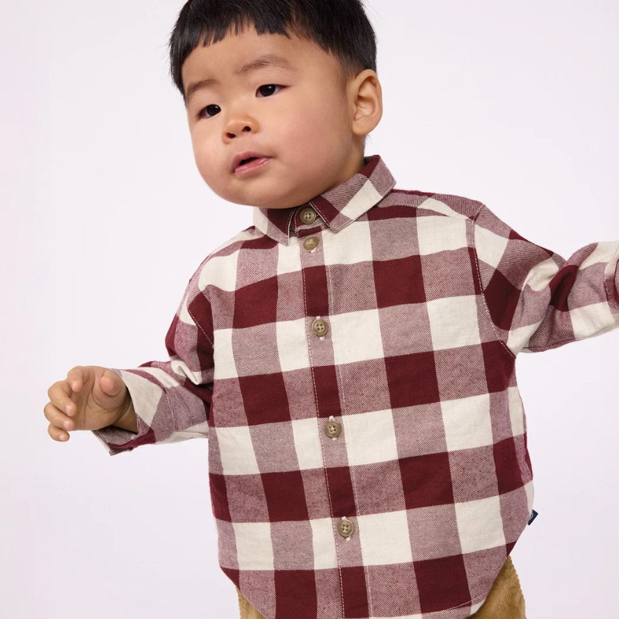 bb ls check shirt