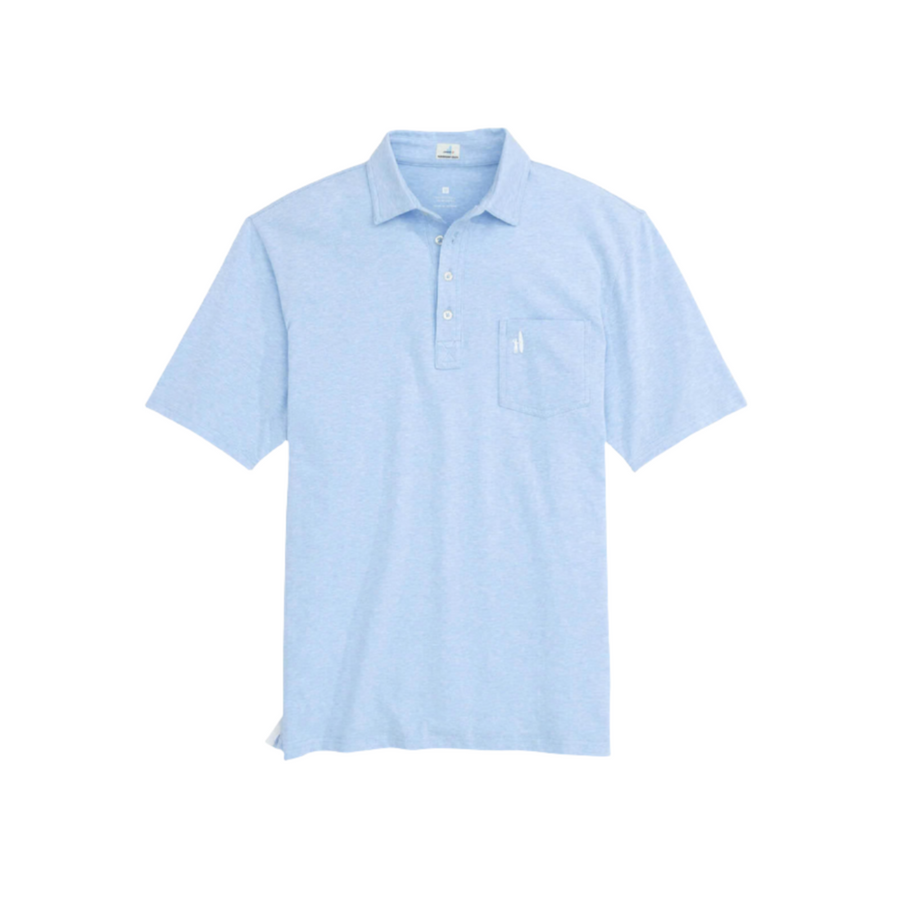 heathered original polo gulf blue