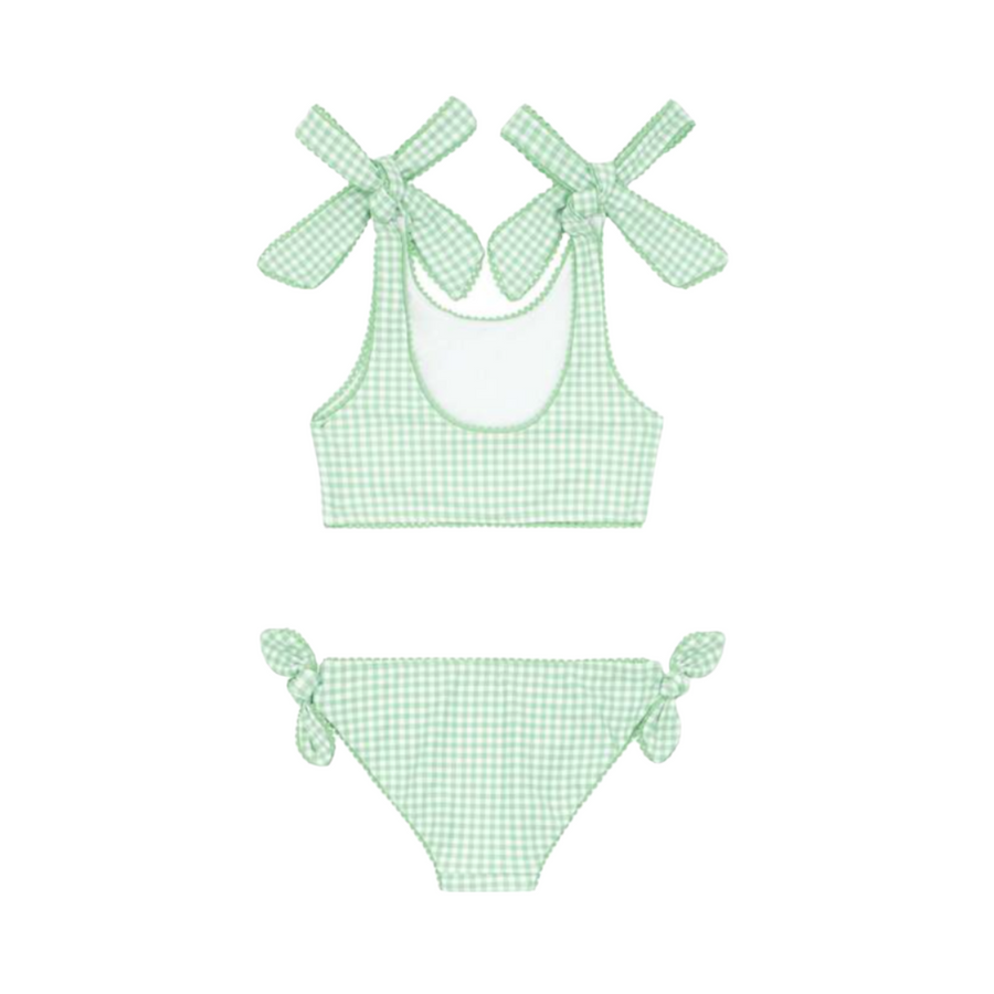 gingham tie knot bikini