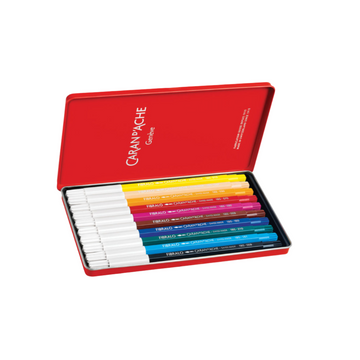 swisscolor set of 10 fibre markers and poster