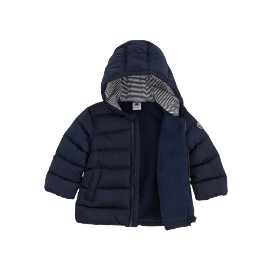 hooded puff jacket