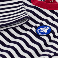 boat logo stripe tee