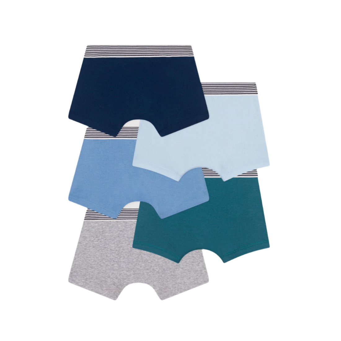 5 pk solid boxers