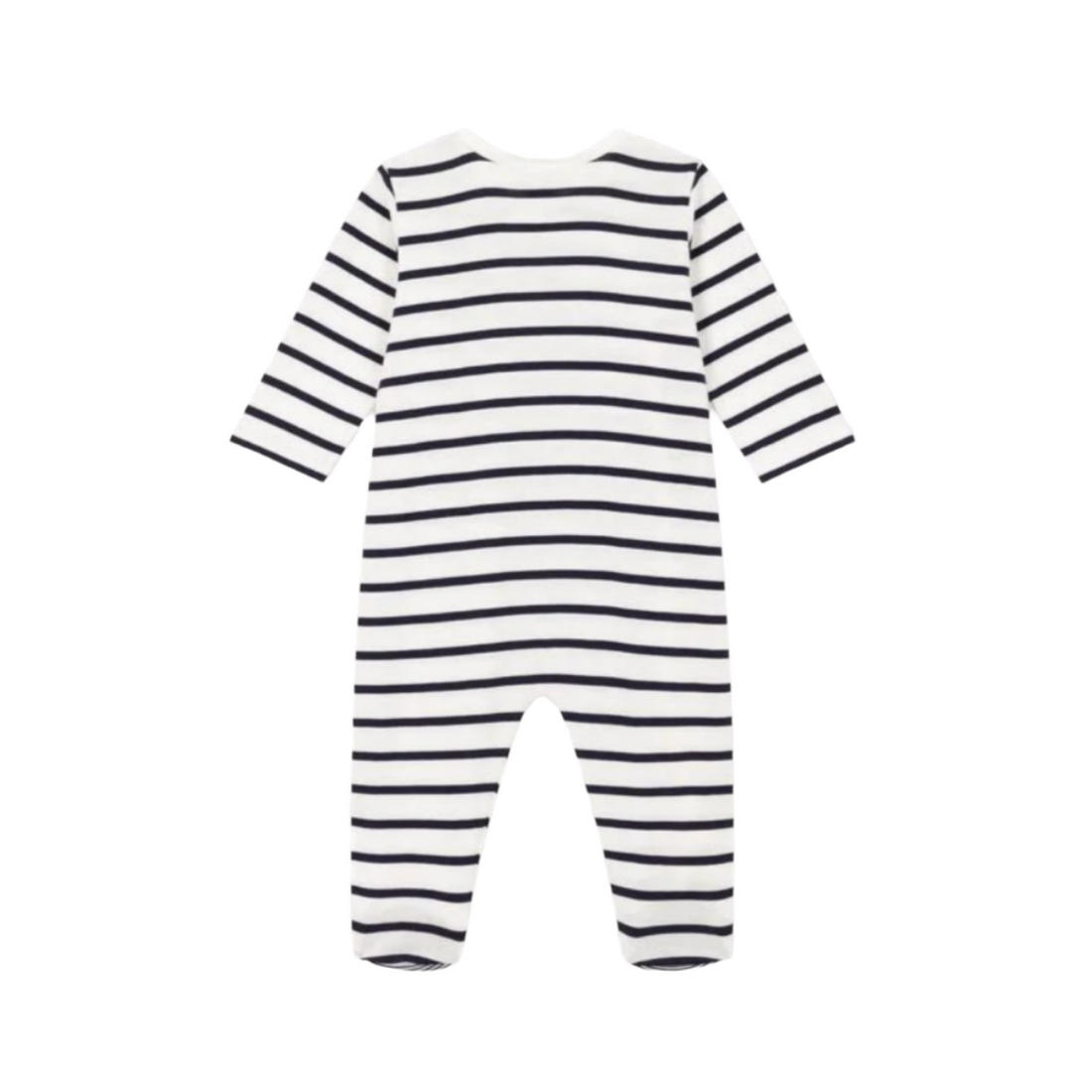stripe footie