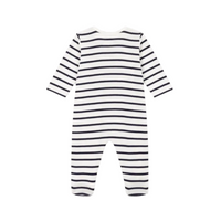 stripe footie
