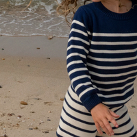 stripe knit sweater C