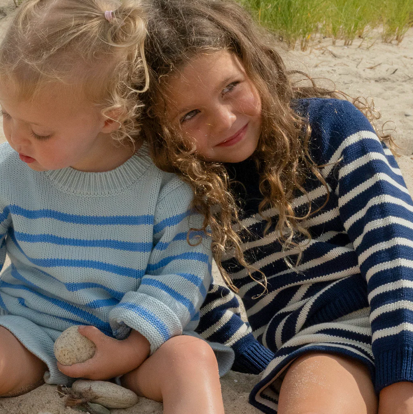 stripe knit sweater C