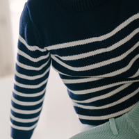 stripe knit sweater C