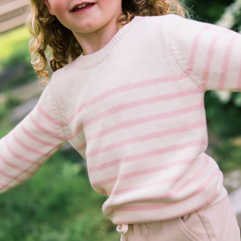 stripe knit sweater C