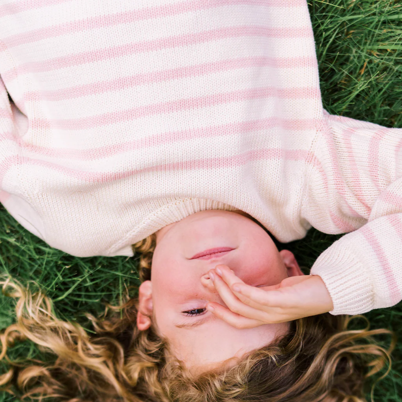 stripe knit sweater C