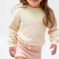 stripe knit sweater C