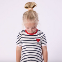 ss heart badge tee