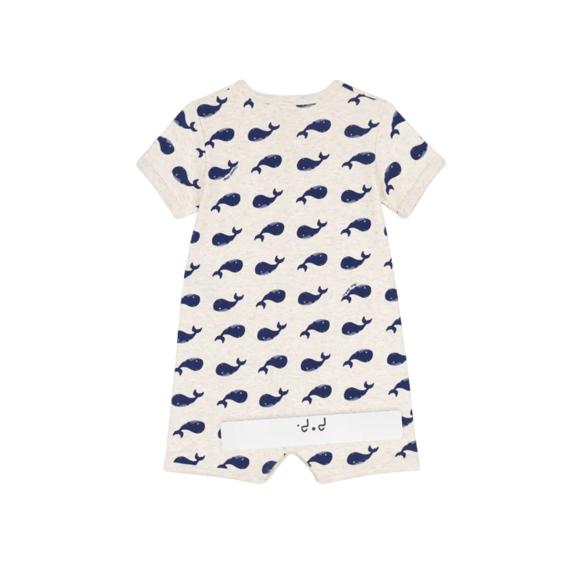 whale print footie