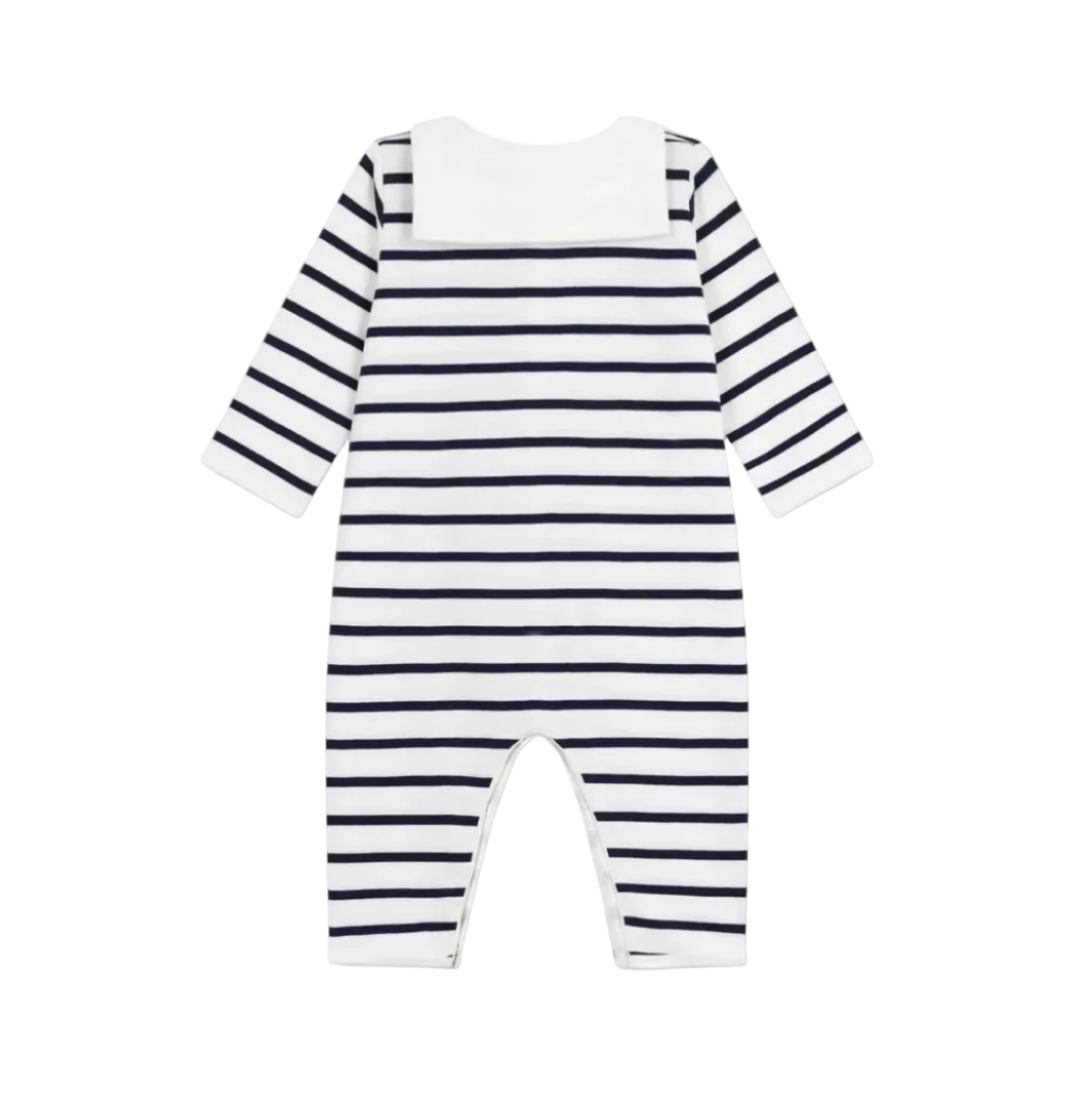 stripe sailor romper