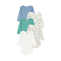 5 pk ls cross bodysuit