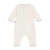 ls knit pointelle romper