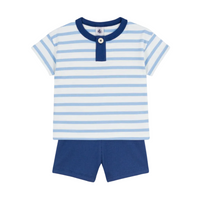 ss striped short set