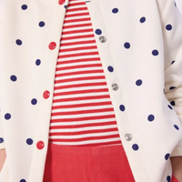 polka dot cardigan