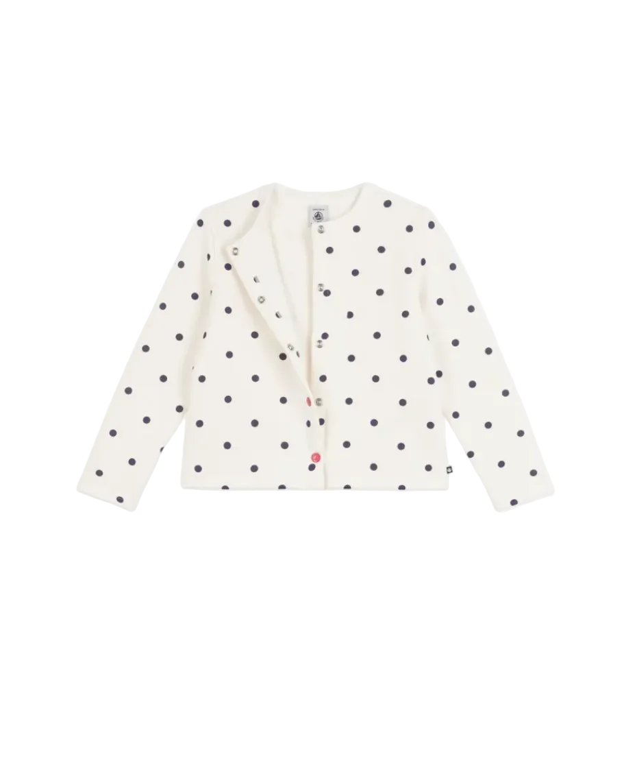 polka dot cardigan