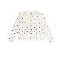 polka dot cardigan