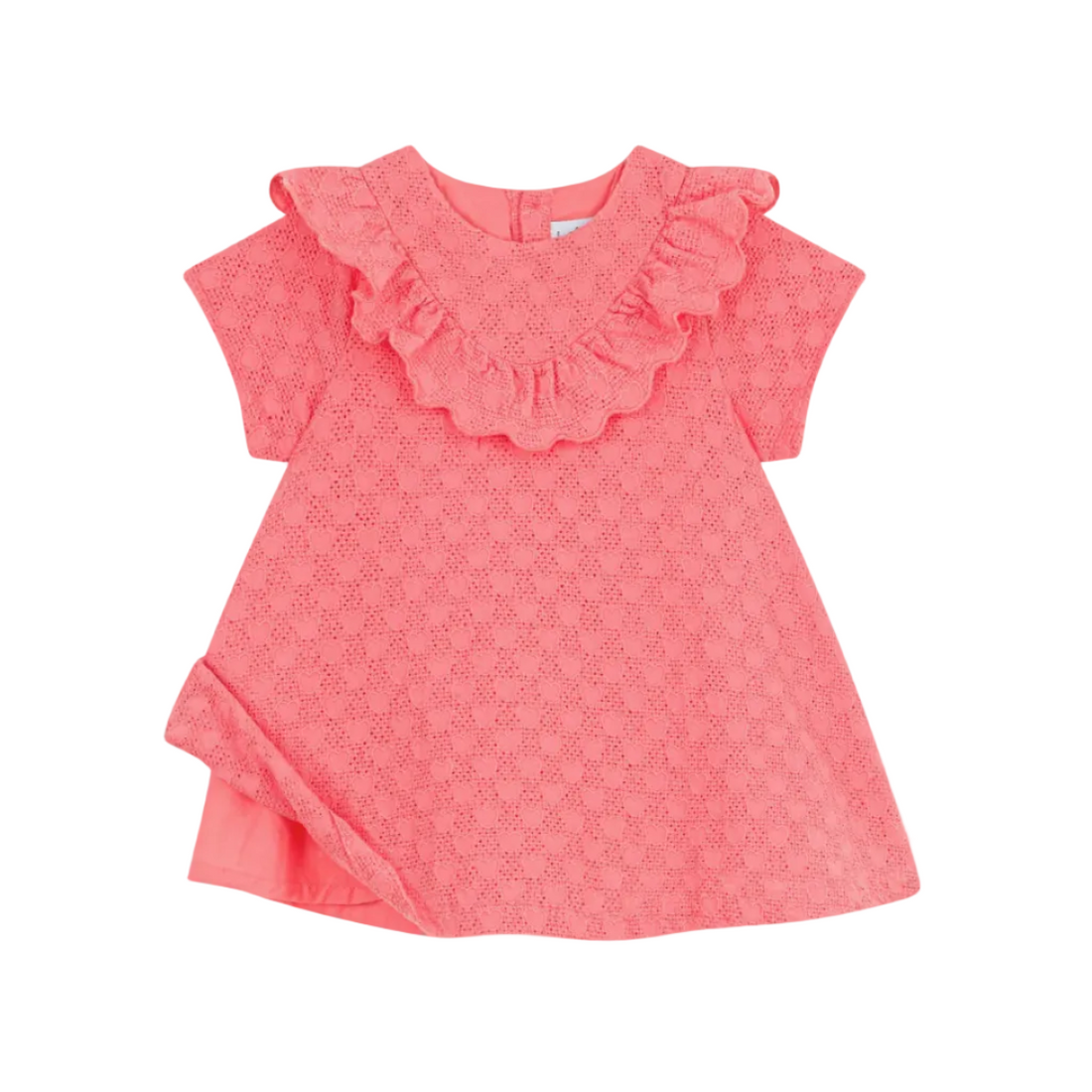 ruffle eyelet dress