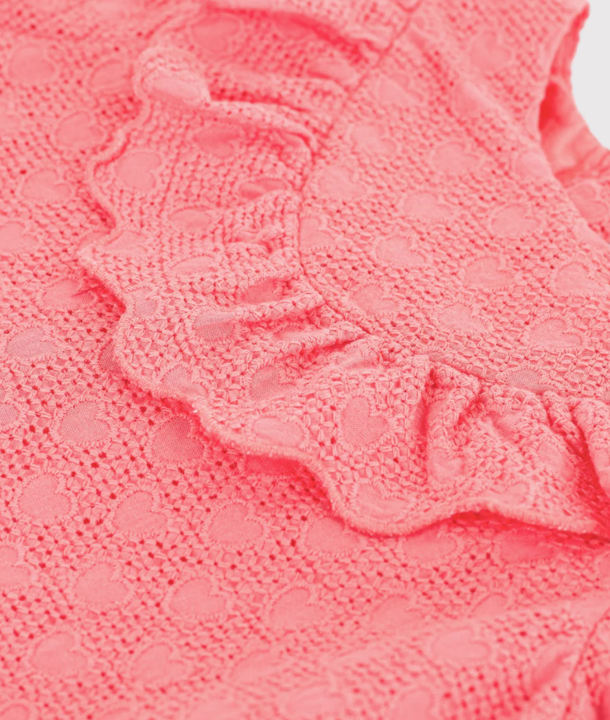 ruffle eyelet dress