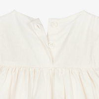 ss smocked flutter dress