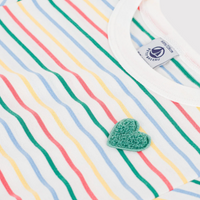 ss heart stripes dress