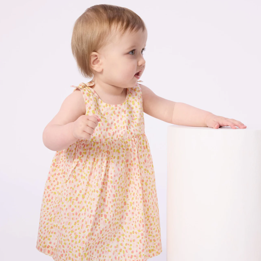 print bow dress