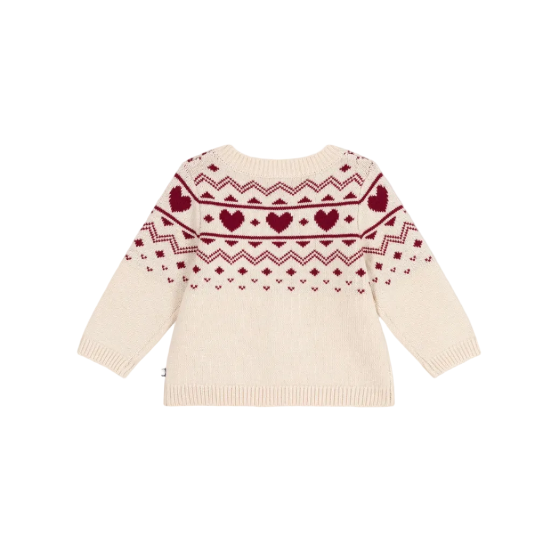 heart detail cardigan