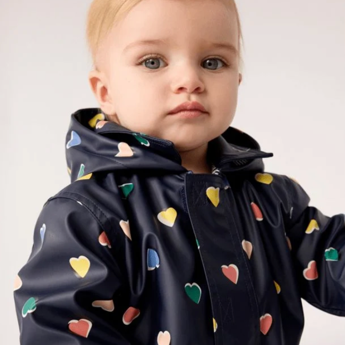 bb heart rain jacket