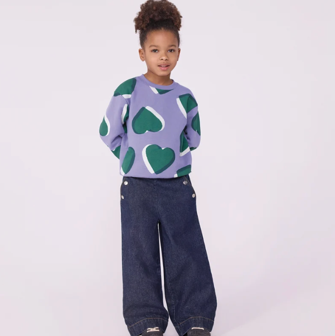 denim wide leg pant