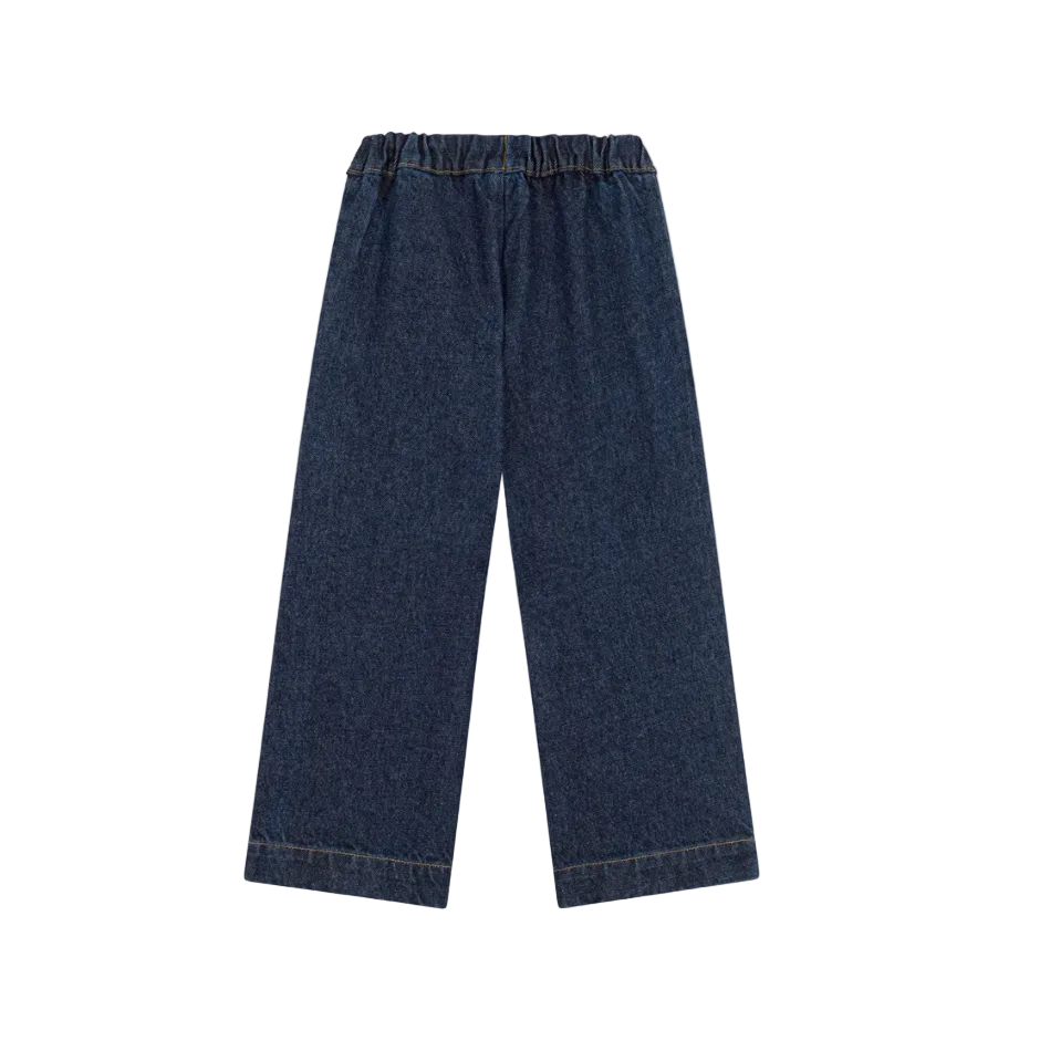 denim wide leg pant