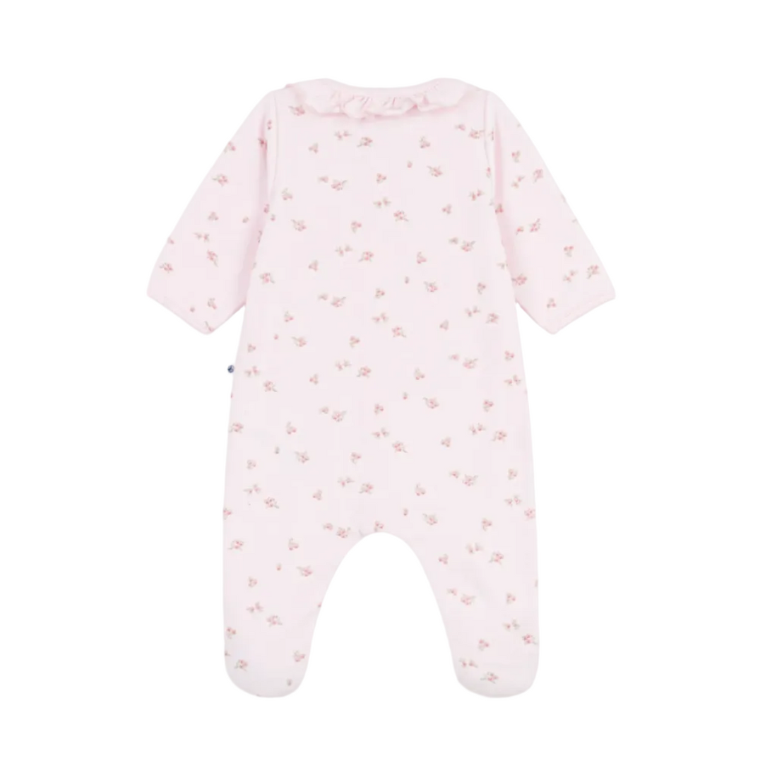 floral collar footie