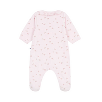 floral collar footie