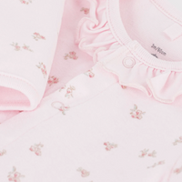 floral collar footie