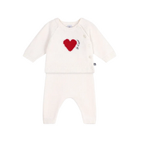 heart cardigan set