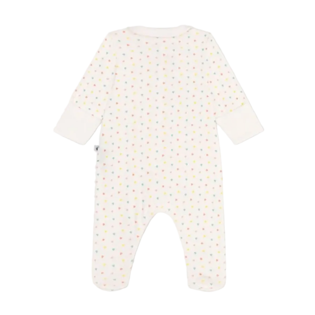 zip collar footie