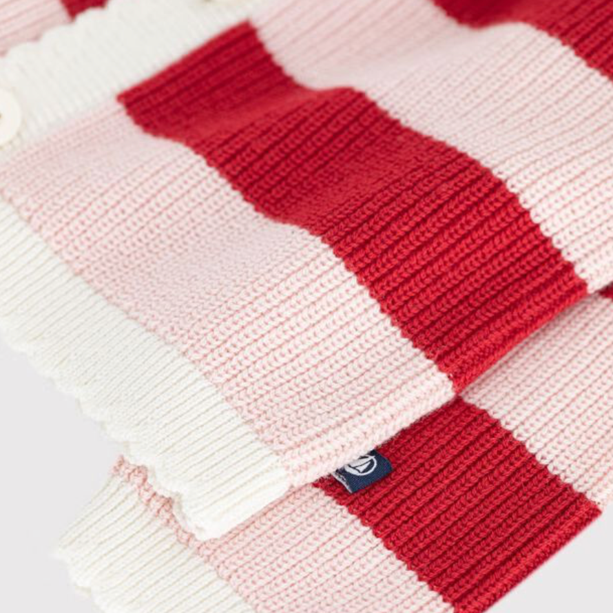 knit stripe cardigan