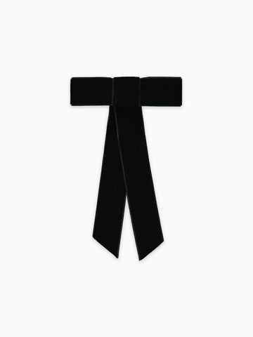 big ribbon bow black velvet