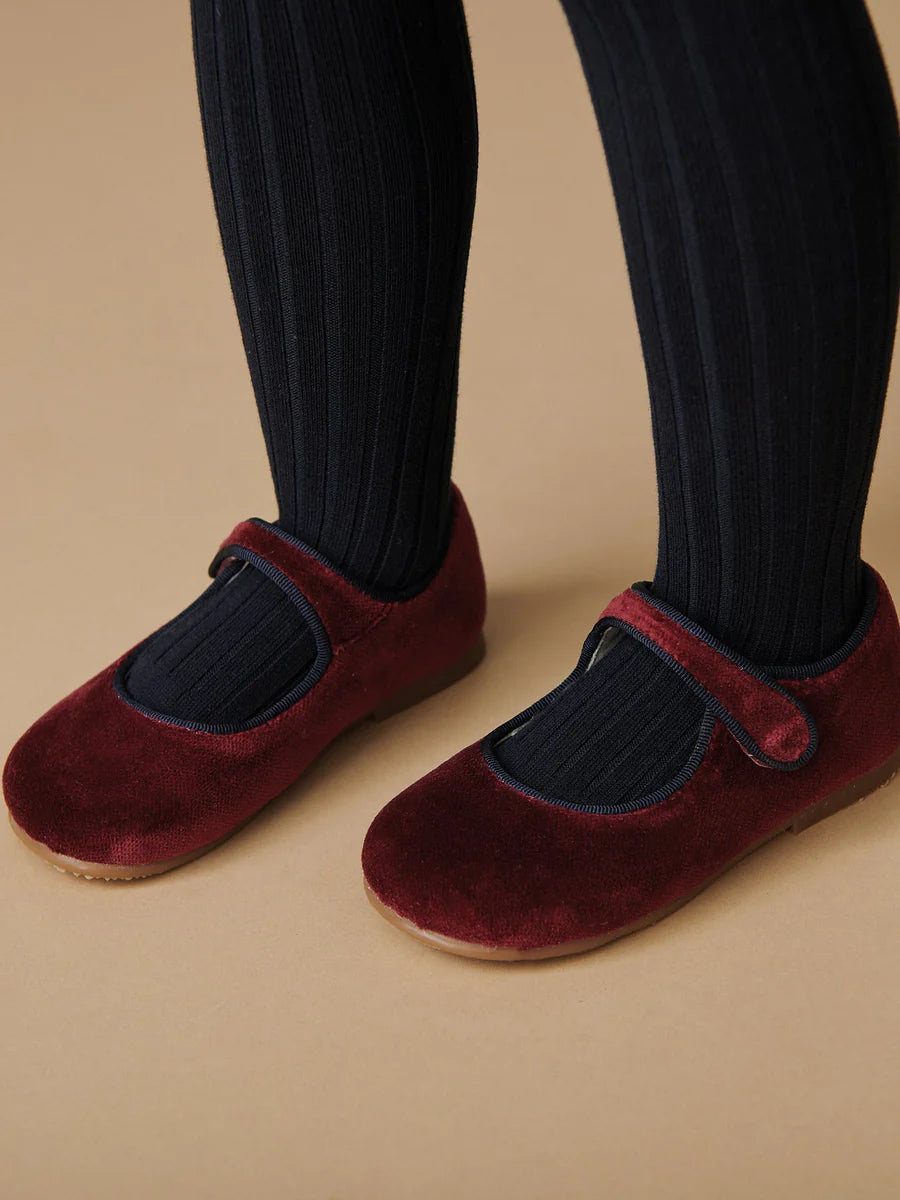 velvet mary janes