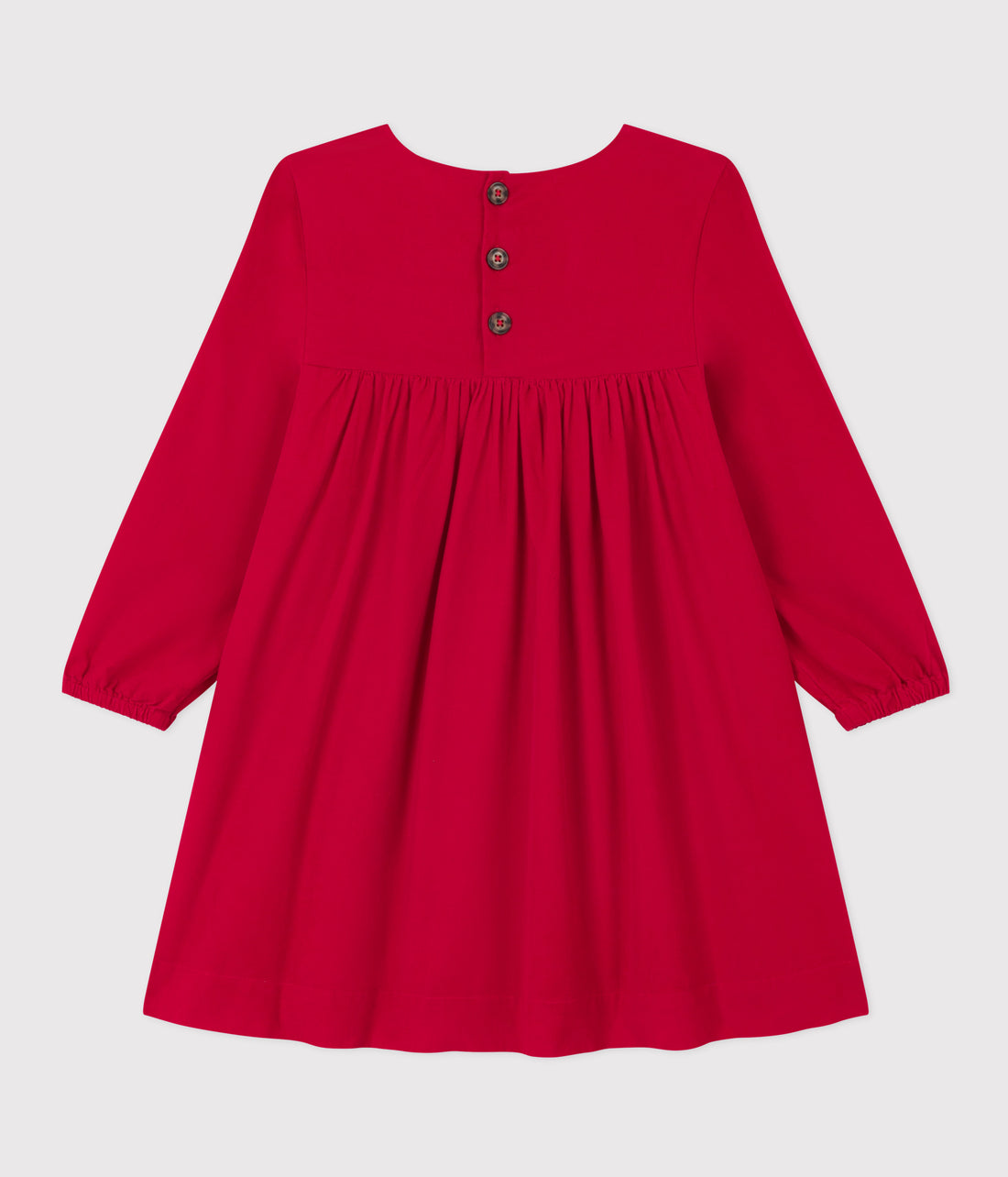 girls red ls corduroy dress