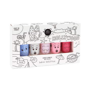 hollywood nail polish set of 5