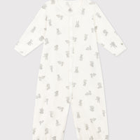 baby girl white bunny gown
