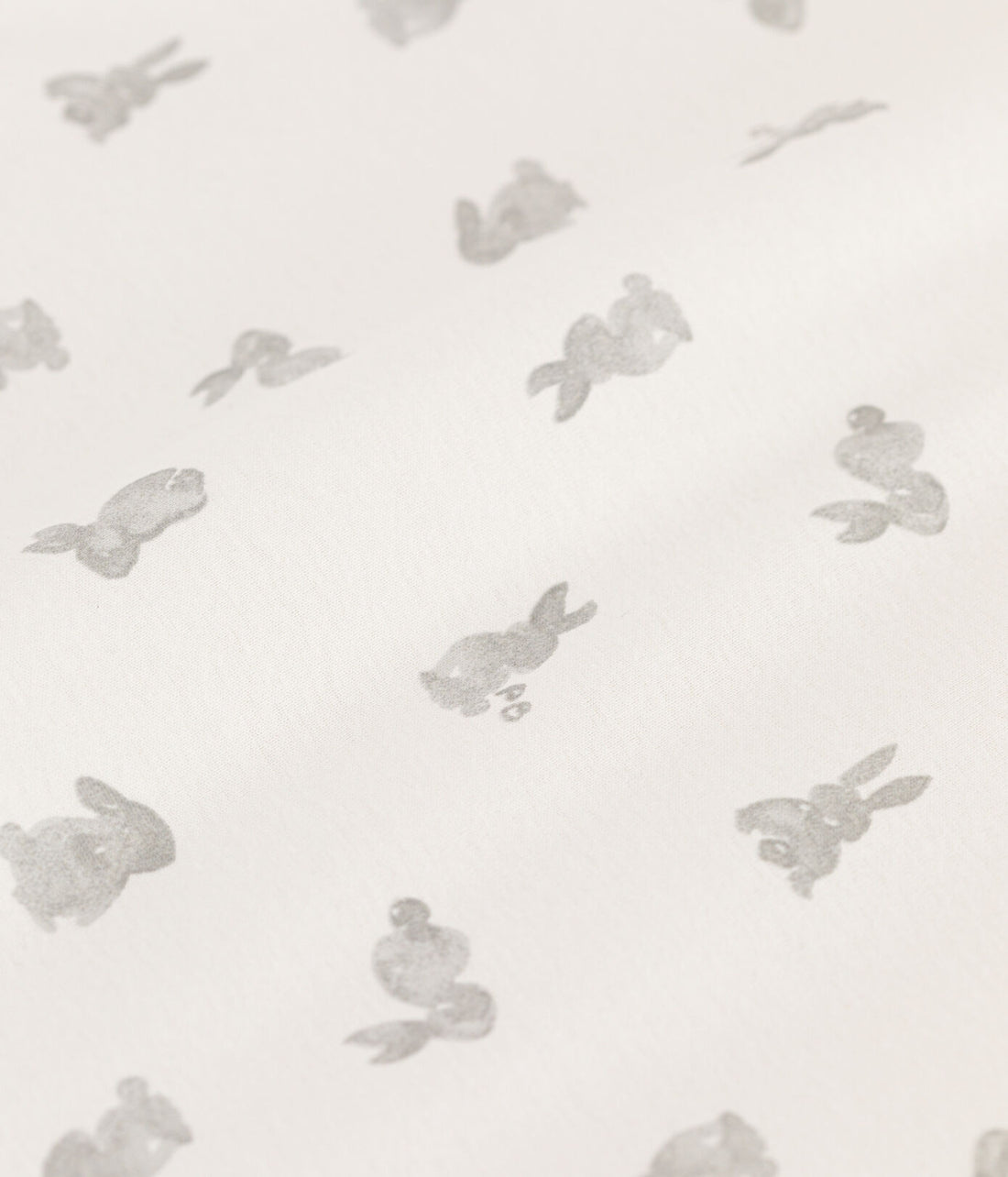 baby girl grey bunny bunting