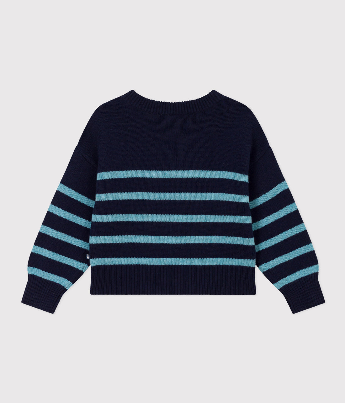 girls navy striped sweater